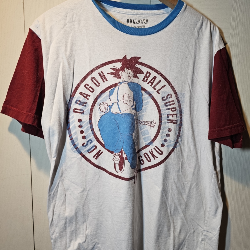 Dragon Ball Super Men's White and Red T-Shirt